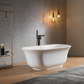 Modern Free Standing Adult Acrylic Bath Tub Easy Clean Acrylic Standing Floor White Bathtub